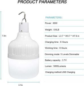 LETOUR Lampadina Led da Lavoro Amazon5