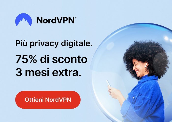 Banner nord vpn sconto offerta nordvpn